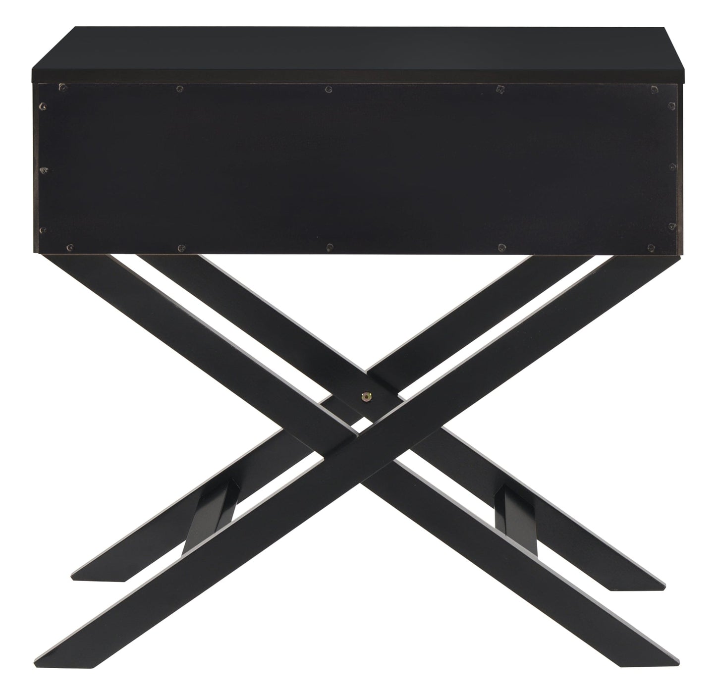 Glory Furniture Nightstand Black / 25"H X 27"W X 16"D Glory Furniture Xavier G0076-N Nightstand G0076-N