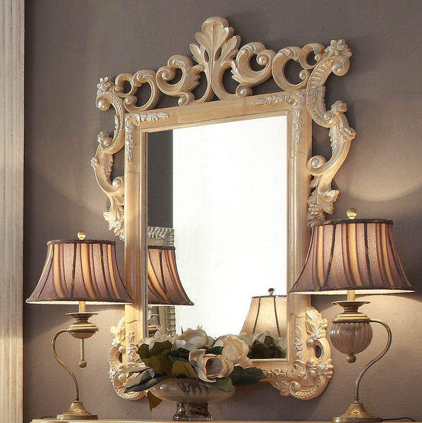 Homey Design MIRROR Homey Design Luxury Gold Mirror with Silver Highlights  HD-7266 - MIRROR HD-M7266