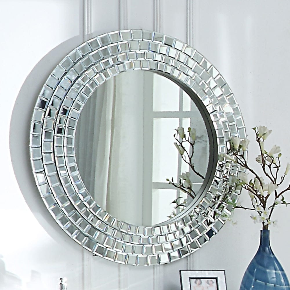Homey Design MIRROR Homey Design Luxury Mirror Silver Mirror  HD-6001 - MIRROR HD-M6001