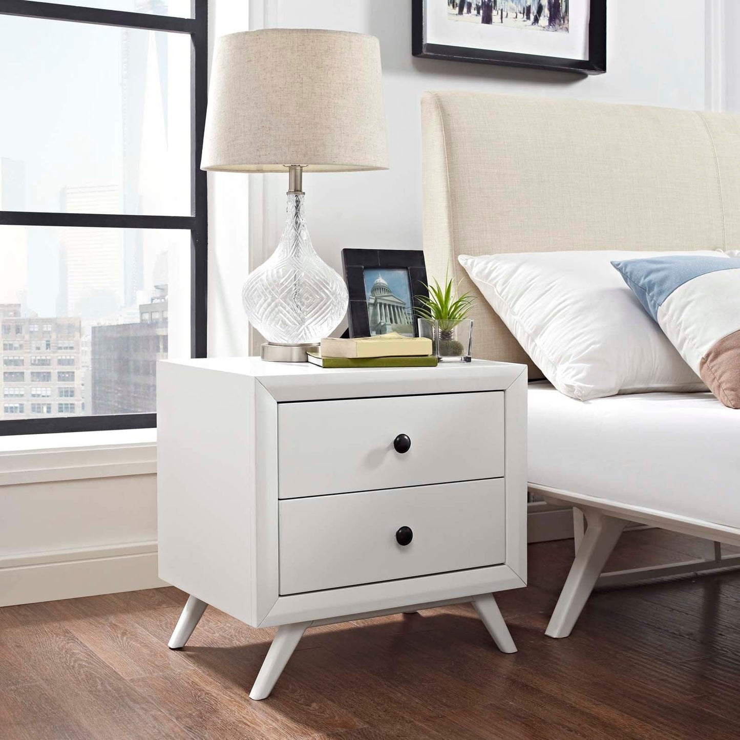 Modway Nightstands White Tracy Nightstand MOD-5240-WHI